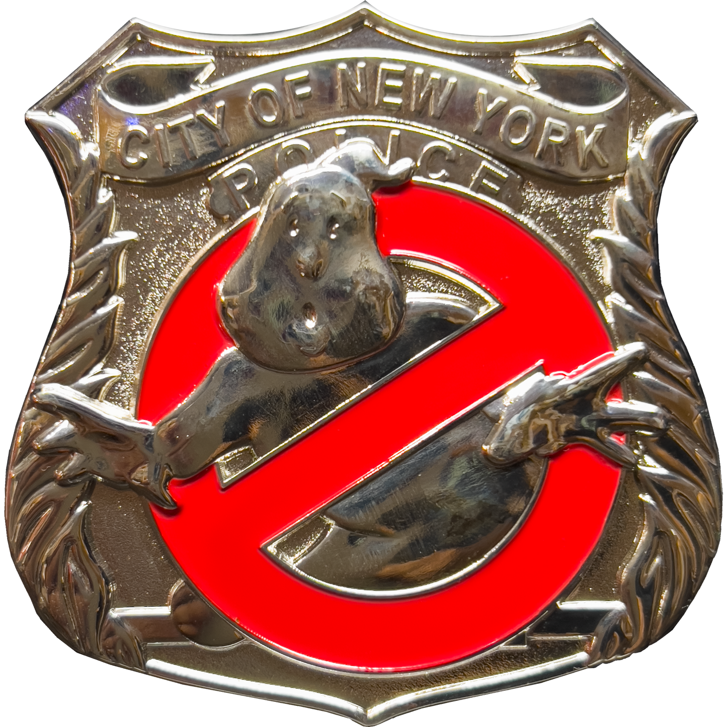 GL12-004 NYPD Slimer No Ghost Challenge Coin New York City Police Buster
