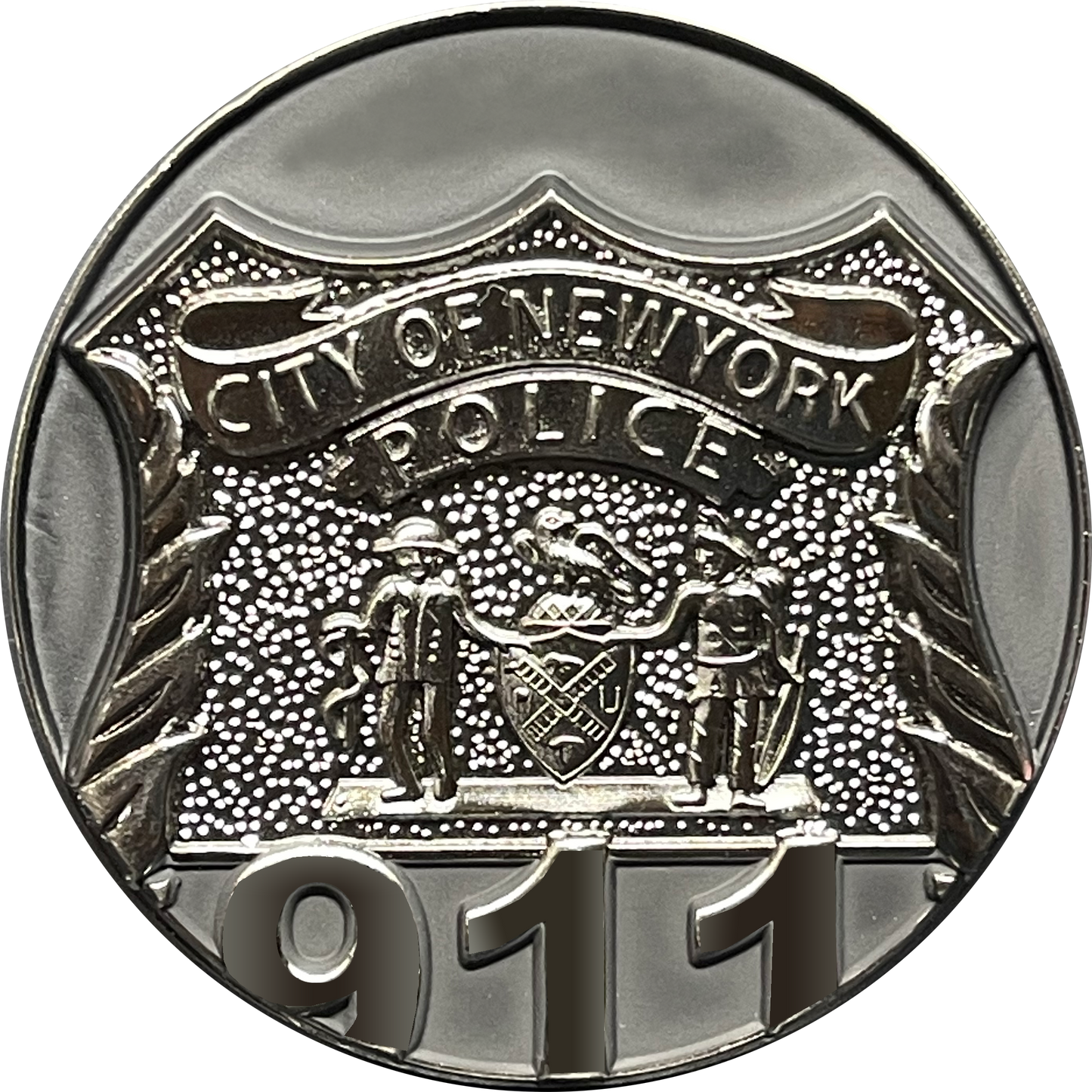 BL15-012 New York City Police Department Officer Saint Michael Patron Saint Challenge Coin ST. MICHAEL