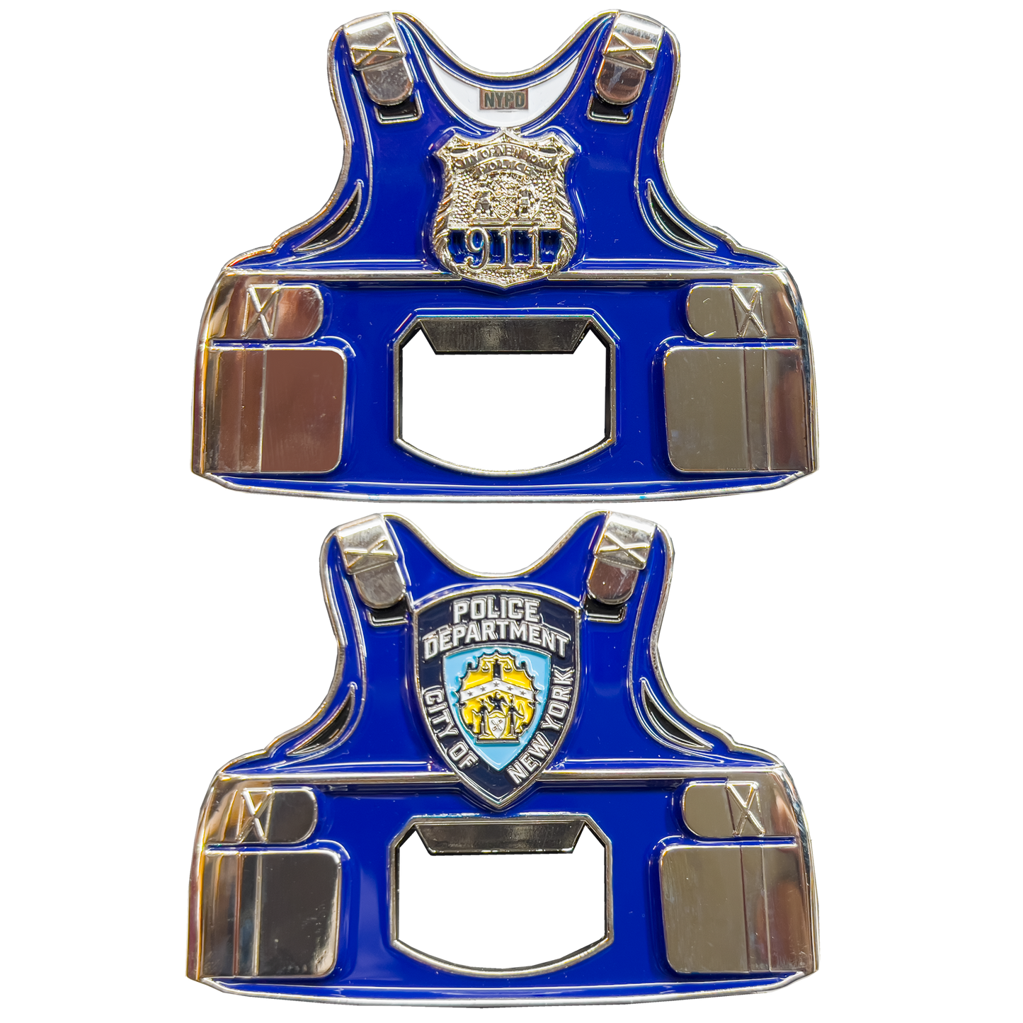 GL09-001 NYPD New York City Police Officer Bottle Opener Challenge Coin