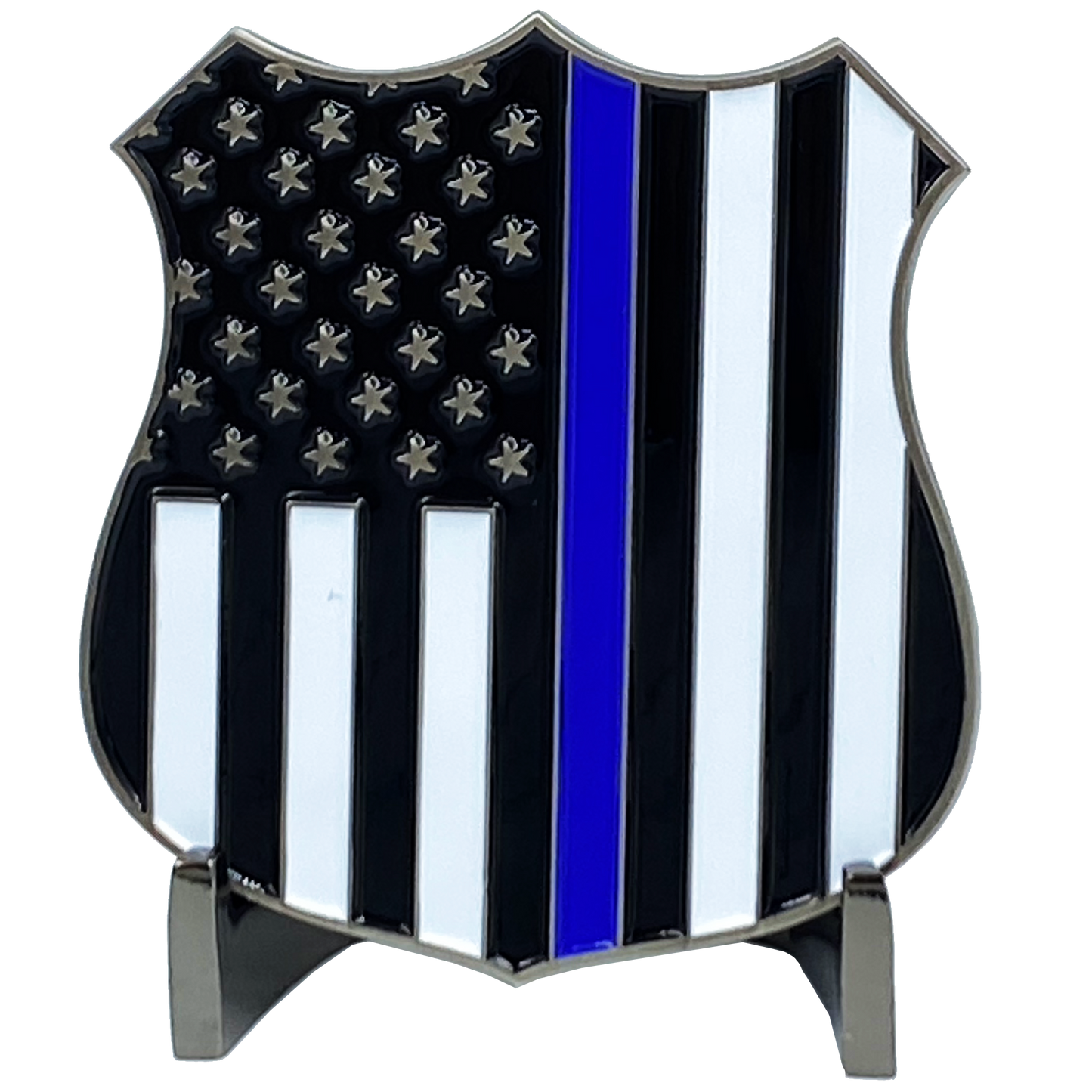 K-005 NYPD police officer Thin Blue Line Challenge Coin New York City Back the Blue Beard Gang