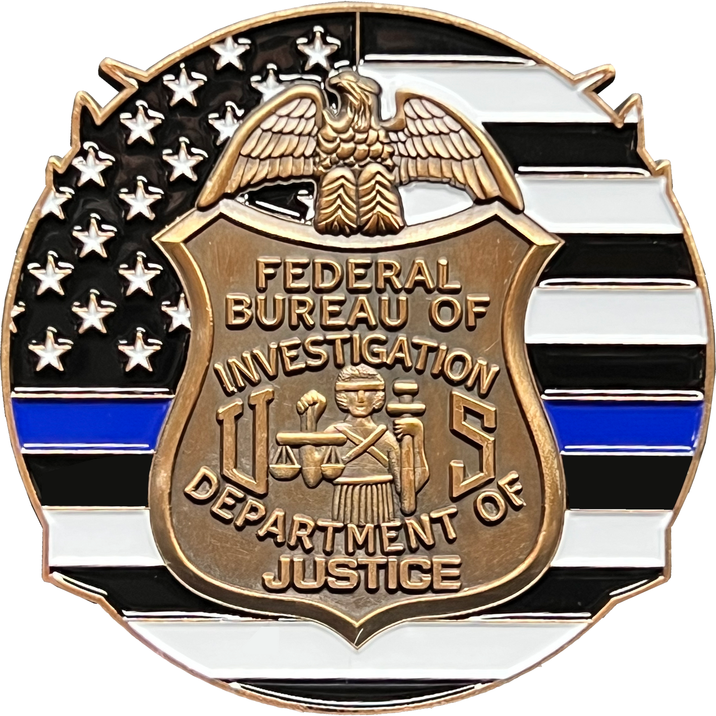GL13-007 FBI Special Agent Intel Analyst Federal Bureau Investigations Challenge Coin Negotiator