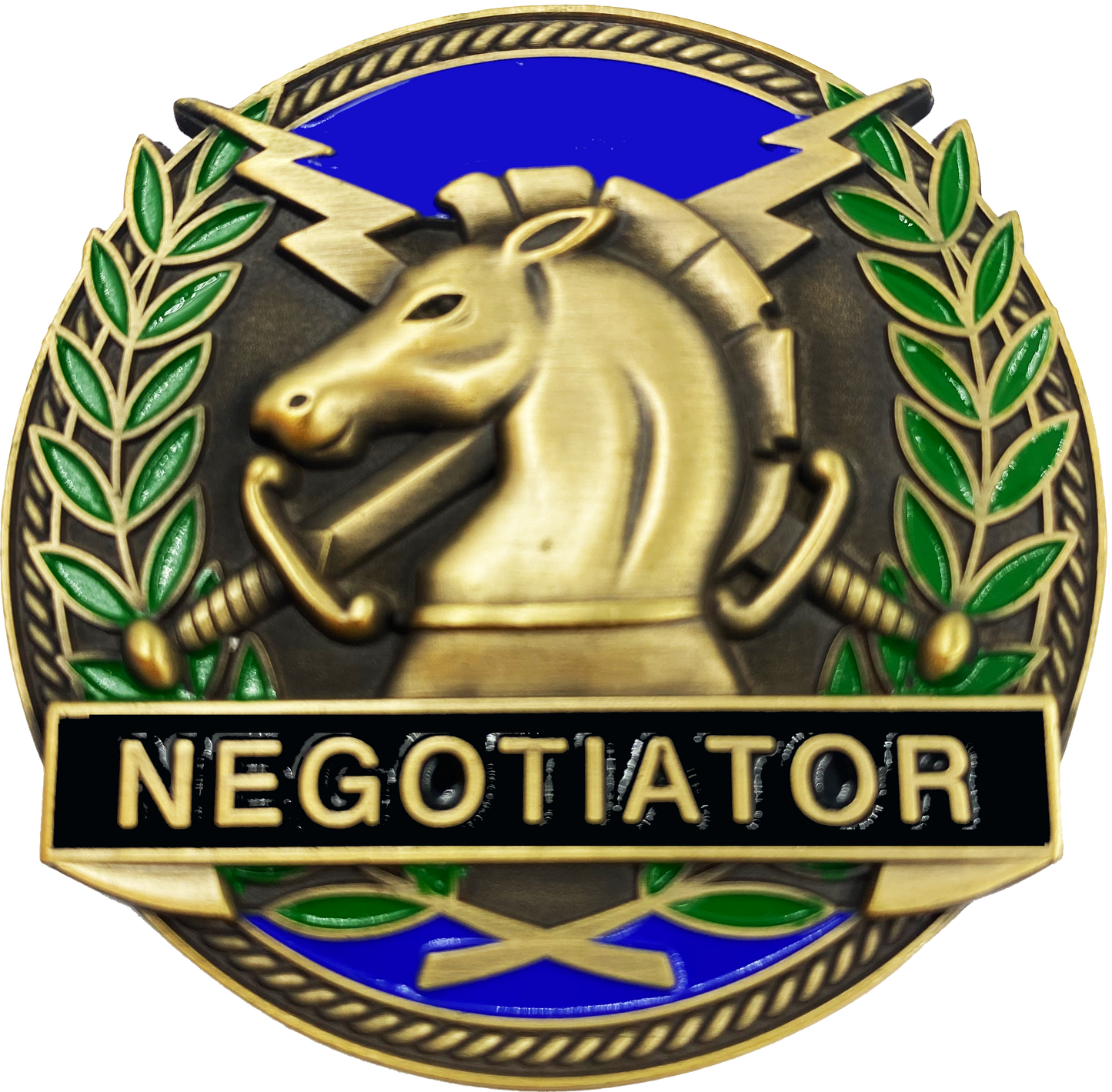 EL16-18 HSI Special Agent Thin Blue Line Negotiator Challenge Coin