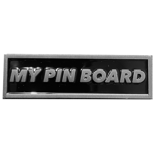 DL6-06 Pin Board name plate pin for pin collectors pin board collections (nickel)
