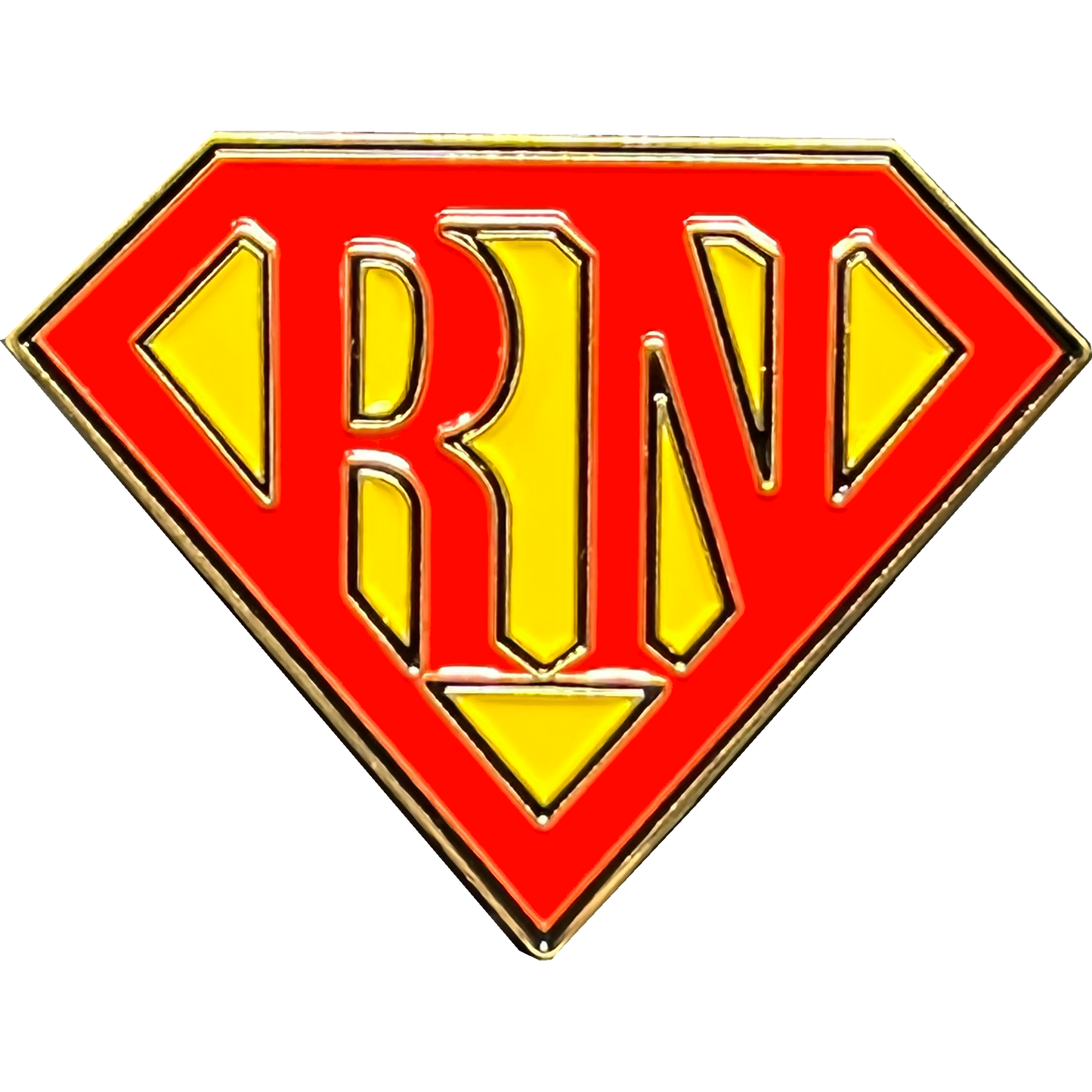 Discontinued GL3-014 Registered Nurse RN pin super hero ER Hospital Clinic Nursing School Graduation Gift