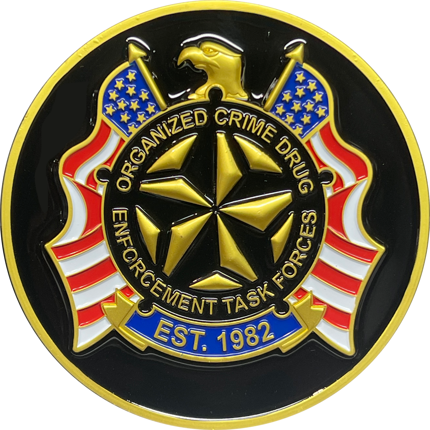 BL17-006 OCDETF Organized Crime DEA Task Force Federal Agent Challenge Coin FBI ATF HSI Police