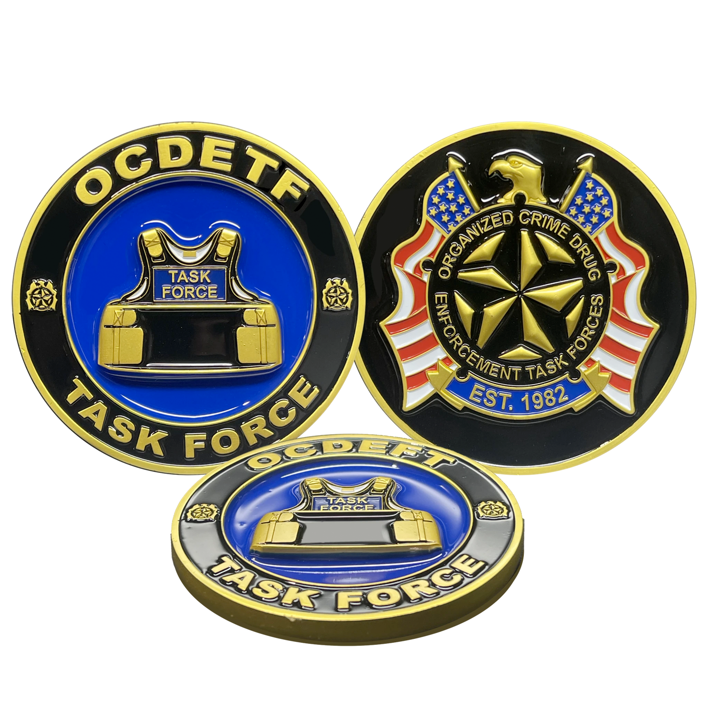 BL17-006 OCDETF Organized Crime DEA Task Force Federal Agent Challenge Coin FBI ATF HSI Police