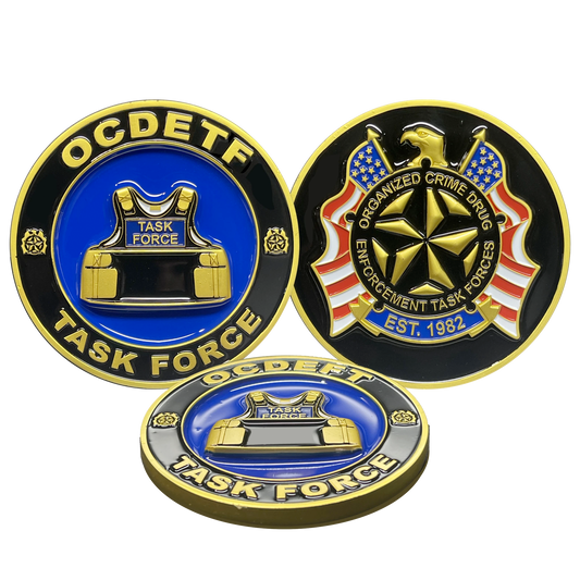 BL17-006 OCDETF Organized Crime DEA Task Force Federal Agent Challenge Coin FBI ATF HSI Police