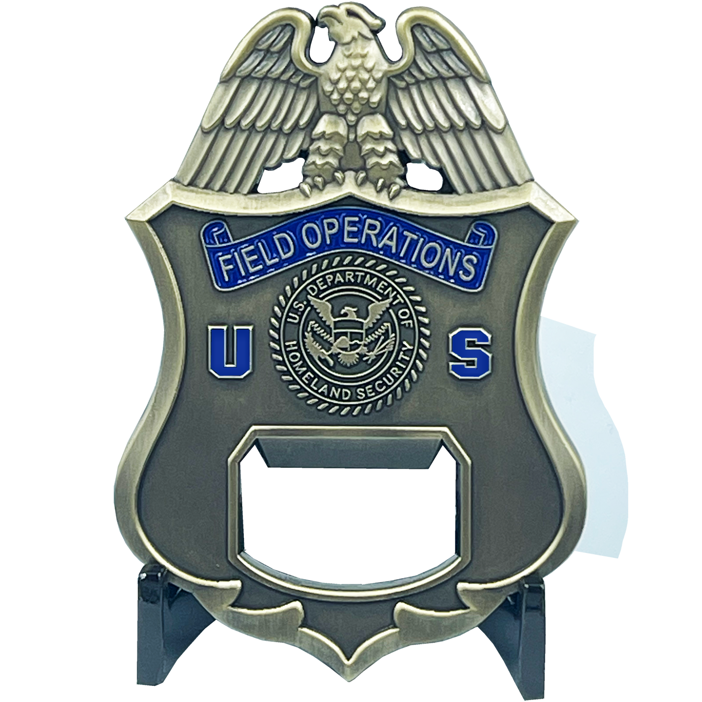 BL10-004 CBP Officer Office of Field Operations OFO CBPO Challenge Coin Bottle Opener