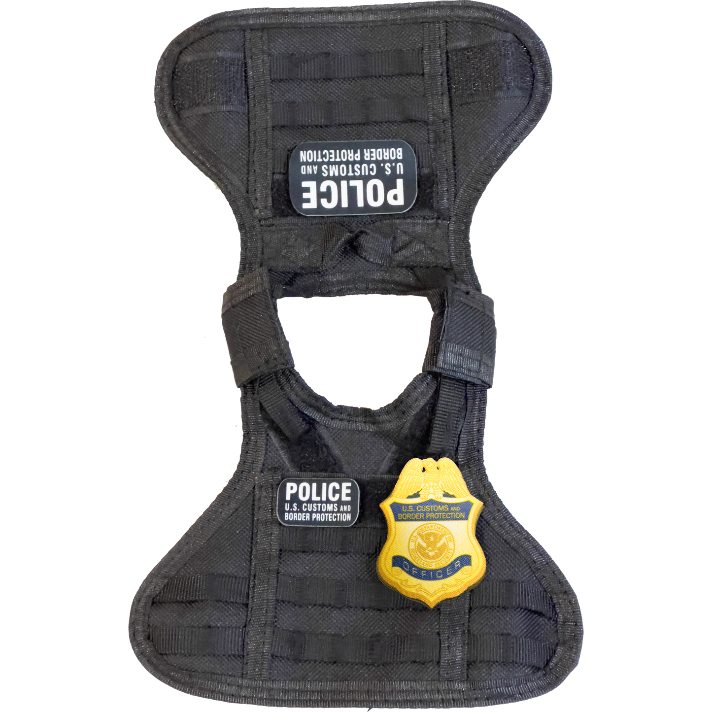 GB2-002 CBP Officer OFO Field Operations Tactical Beverage Bottle or Can Cooler Vest with removable patches perfect gift for Challenge Coin collectors