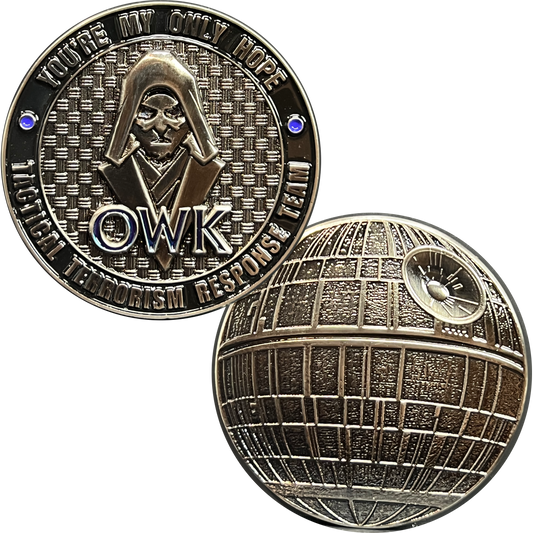 DL13-008 Obi-wan Kenobi You're My Only Hope Death Star TACTICAL TERRORISM RESPONSE TEAM 10 TTRT CBP Challenge Coin