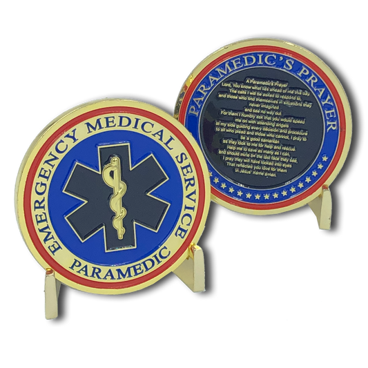 I-016 Paramedic's Prayer Challenge Coin
