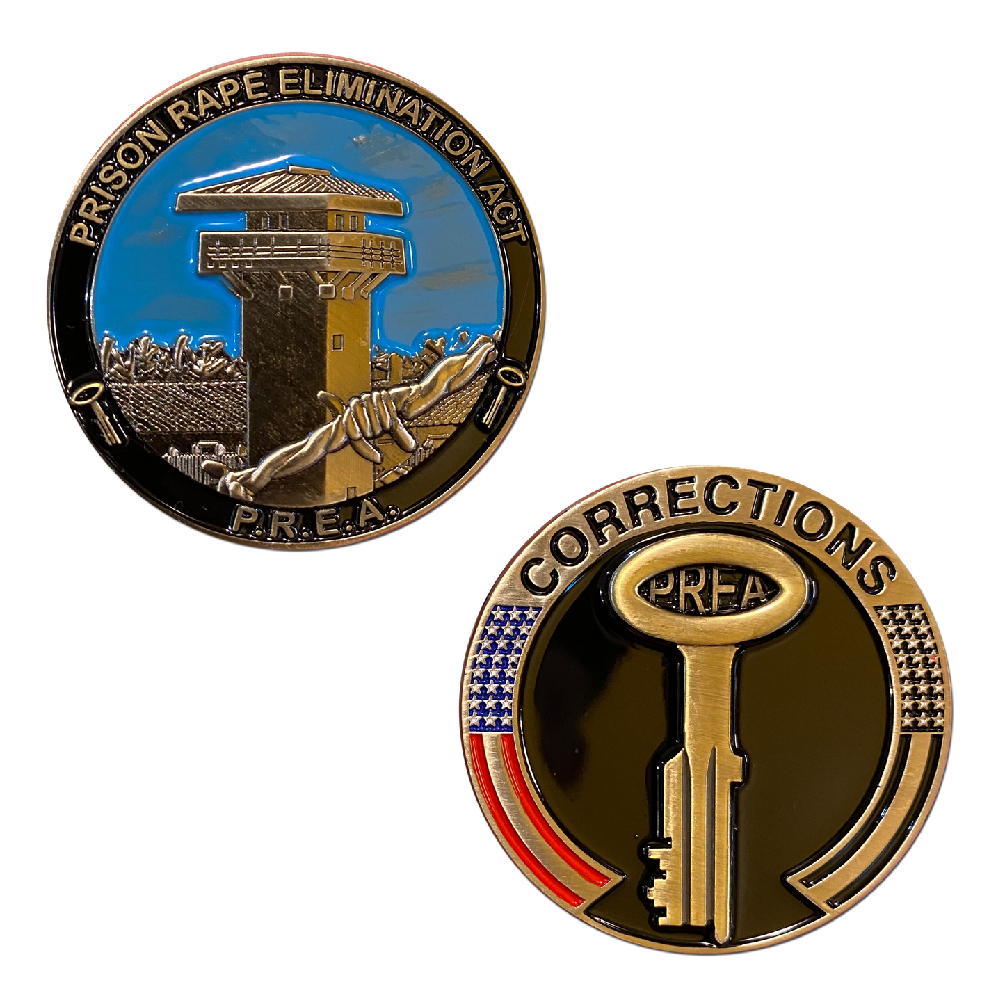BB-006 PREA Prison Rape Elimination Act Correctional Officer Challenge Coin Corrections CO