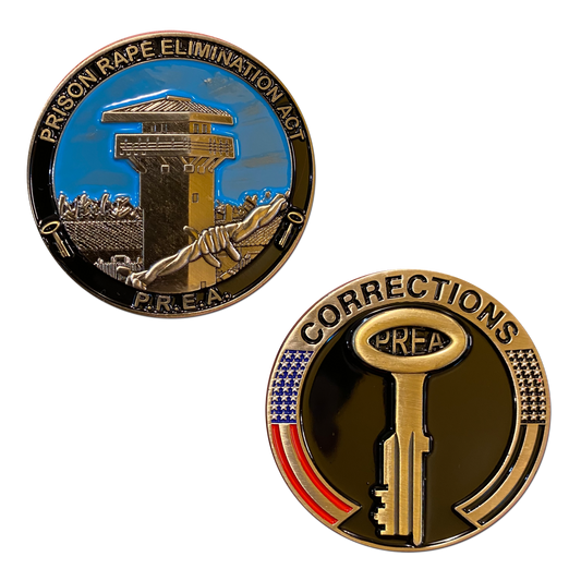 BB-006 PREA Prison Rape Elimination Act Correctional Officer Challenge Coin Corrections CO