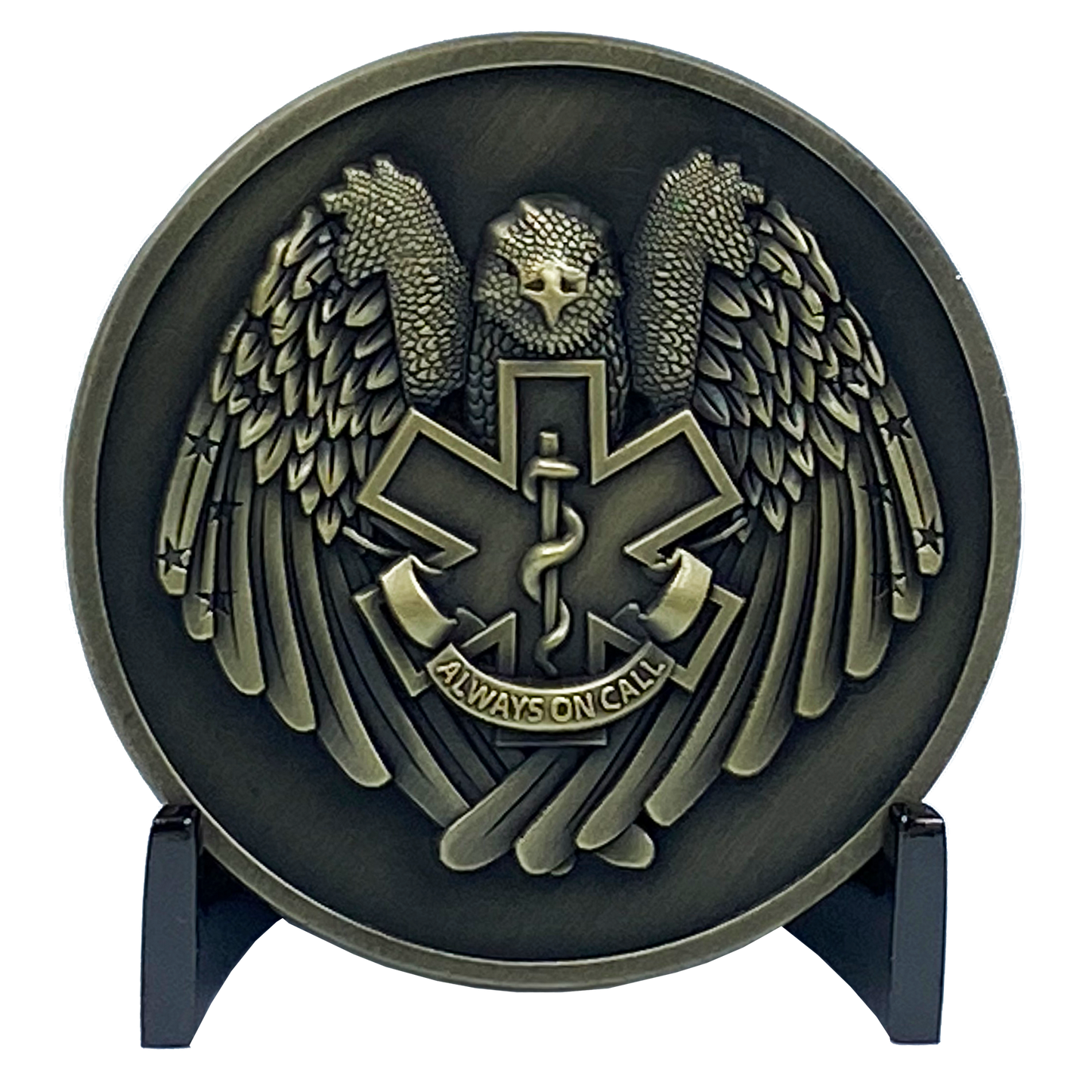 CL11-04 Emergency Medical Services Paramedic ALWAYS ON CALL EMT EMS Challenge Coin