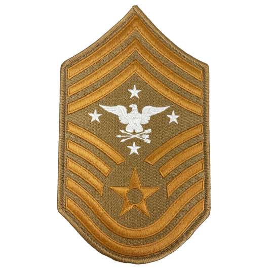 DL3-10 Senior Enlisted Advisor to the Chairman of the Joint Chiefs of Staff Air Force Senior Enlisted Advisor Chief Master Sergeant Desert Camo Rank (Left facing Eagle) USAF Patch 