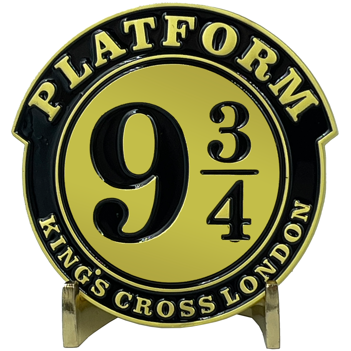 EL8-013 Platform 9 3/4 King's Cross London Train token Department of Magical Law Enforcement DMLE Challenge Coin