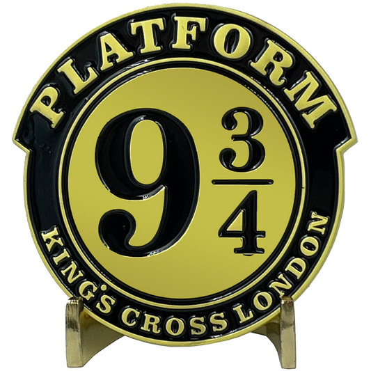 EL8-013 Platform 9 3/4 King's Cross London Train token Department of Magical Law Enforcement DMLE Challenge Coin