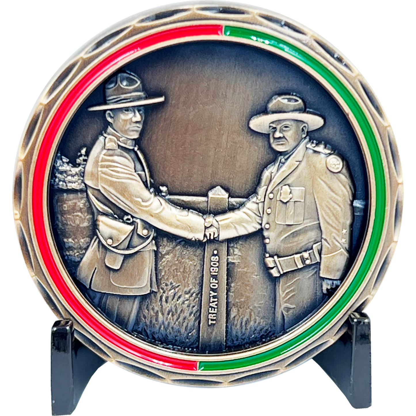 BL4-021 RCMP Challenge Coin Royal Canadian Mounted Police CBP Border Patrol Agent Canada CBSA