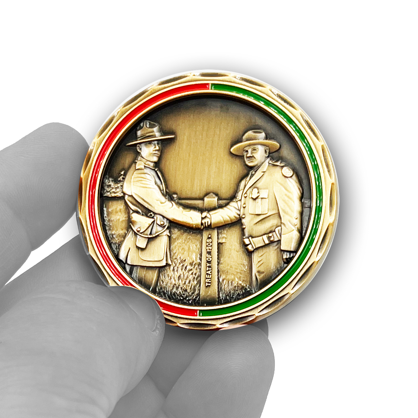 BL4-021 RCMP Challenge Coin Royal Canadian Mounted Police CBP Border Patrol Agent Canada CBSA