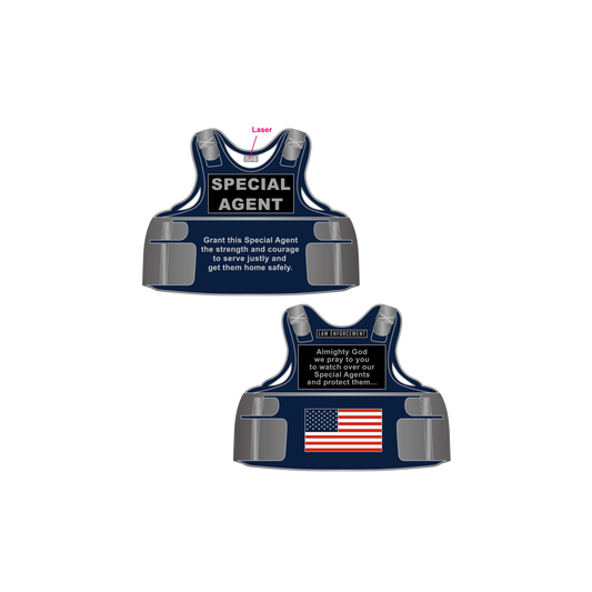CL12-03 Special Agent Body Armor Challenge Coin FBI HSI Secret Service ATF DEA FAM ICE USMS