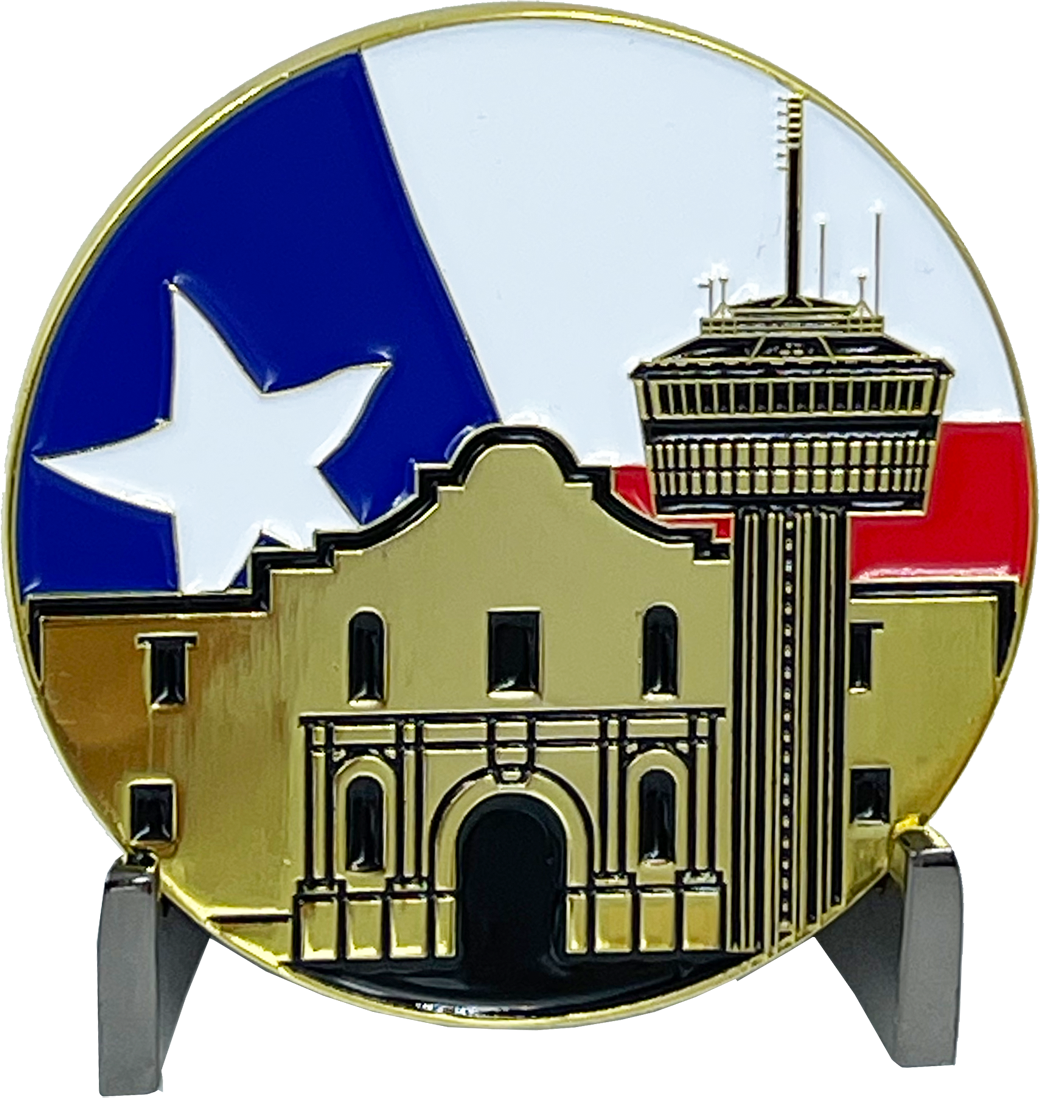 discontinued BL7-004 San Antonio Texas CBP Officer Challenge Coin Port of Entry CBPO Field Ops Field Operations