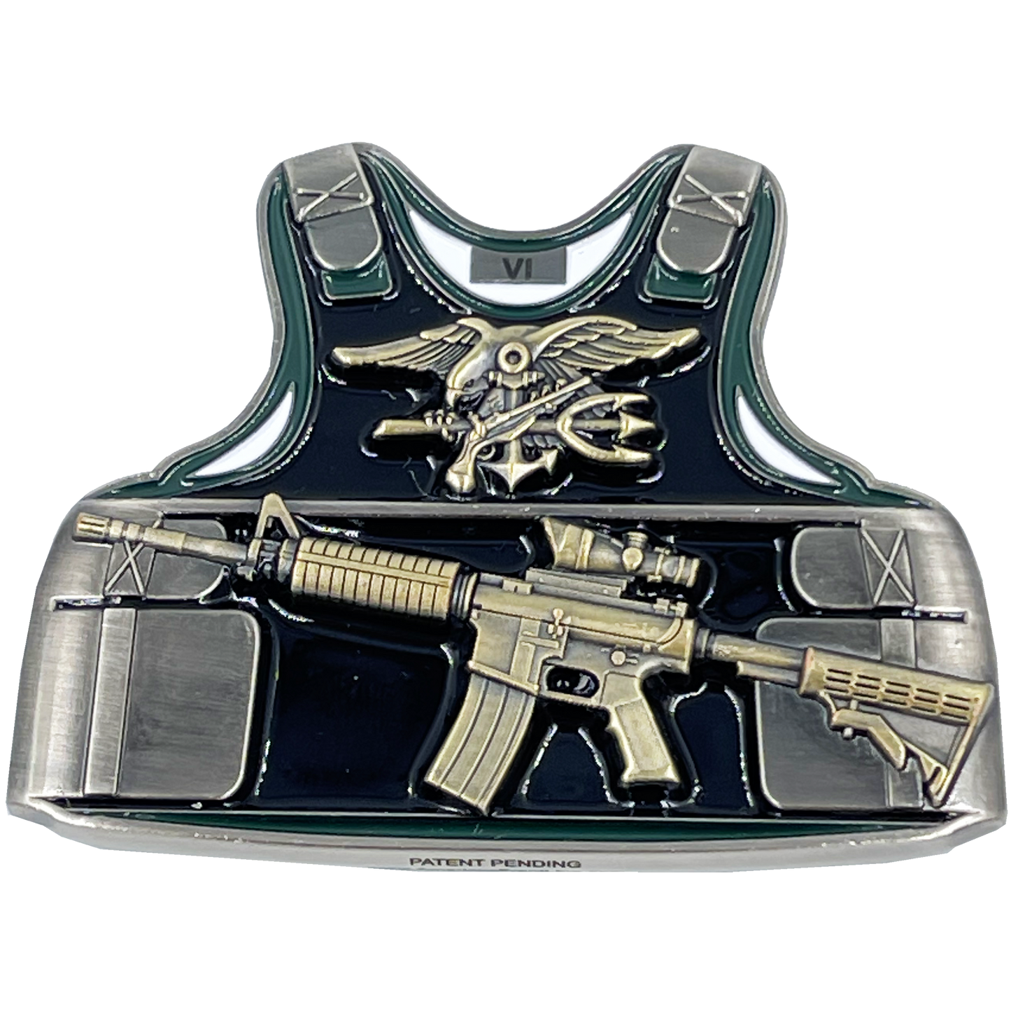 BL10-010 Navy Seal Team 6 Body Armor Naval Special Warfare DEVGRU Challenge Coin