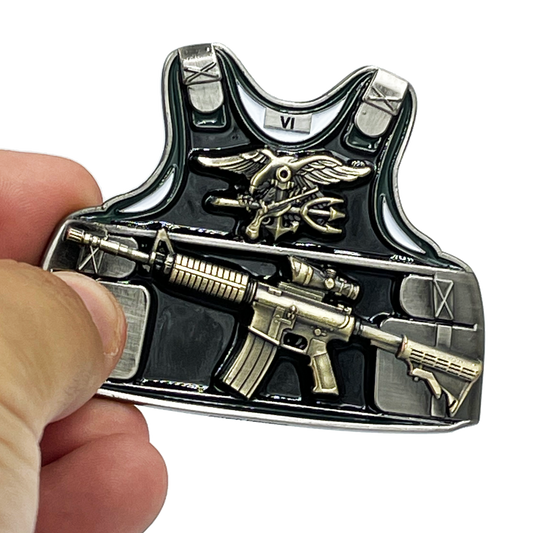 BL10-010 Navy Seal Team 6 Body Armor Naval Special Warfare DEVGRU Challenge Coin