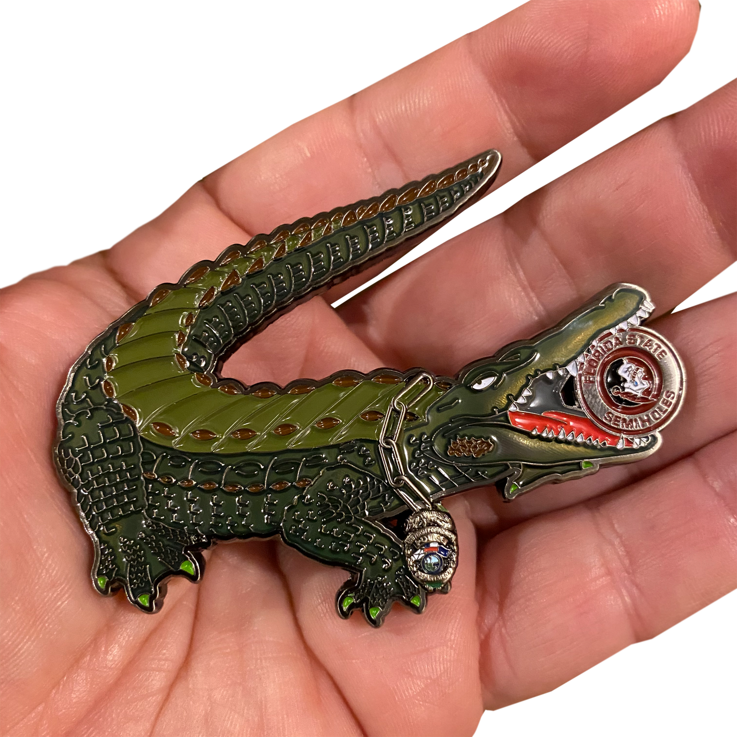 discontinued FF-021 Florida Gators Challenge Coin Police K9 FL State Seminoles SemiHoles