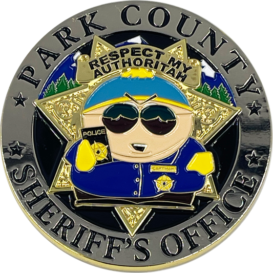 BL17-002 South Park County Sheriff's Office POLICE Challenge Coin