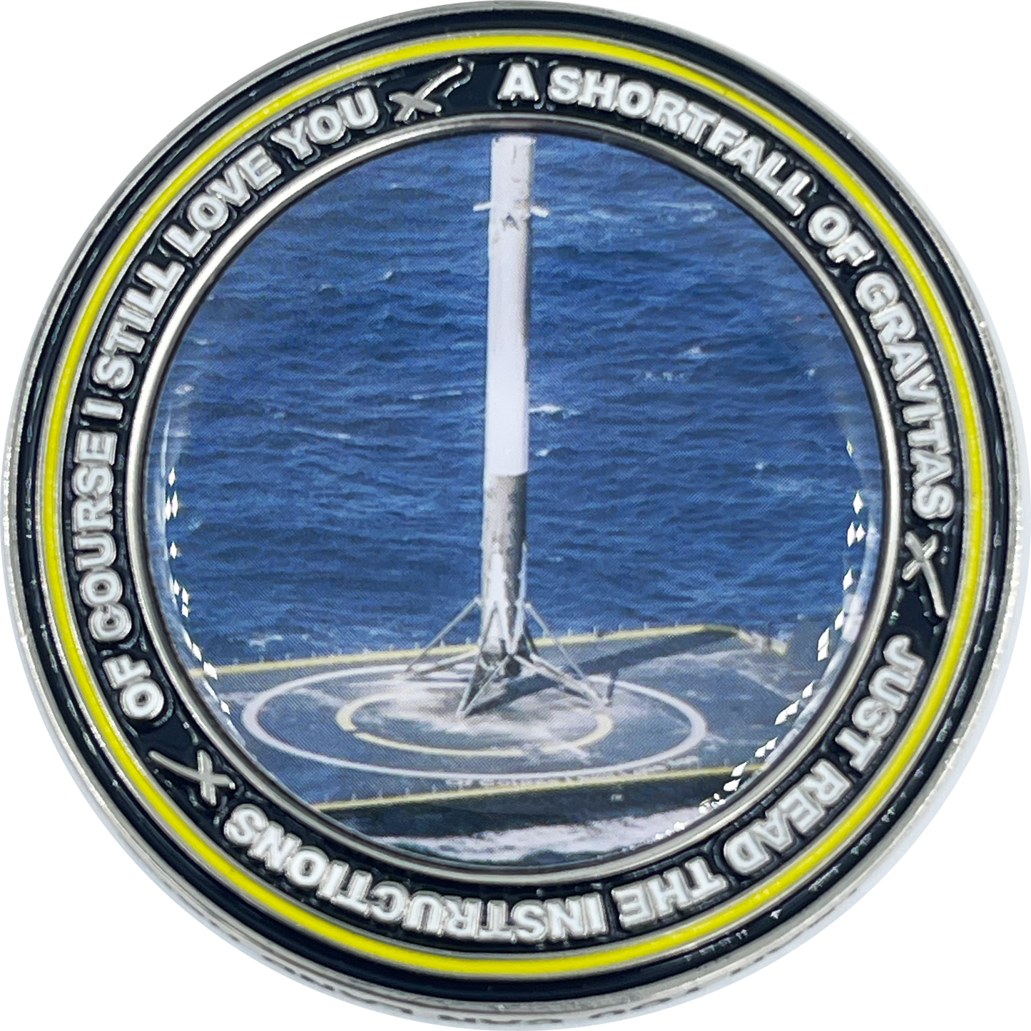BL12-9 SpaceX Landing Pad Challenge Coin Landing Zone