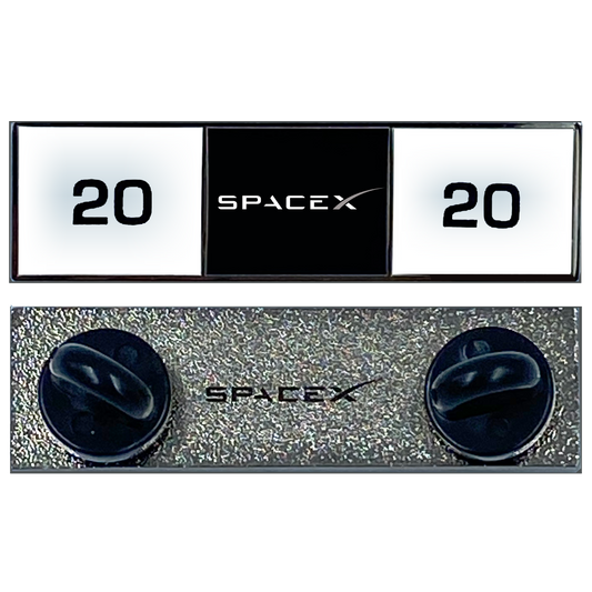 DL8-11 SpaceX 2020 Crew Uniform Commendation Bar Pin