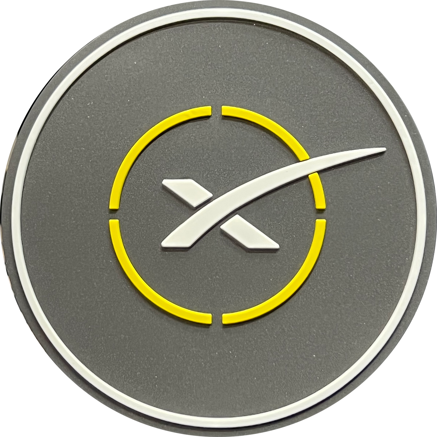 BL3-020 SpaceX Landing Pad Landing Zone glow in the dark silicon rubber coaster
