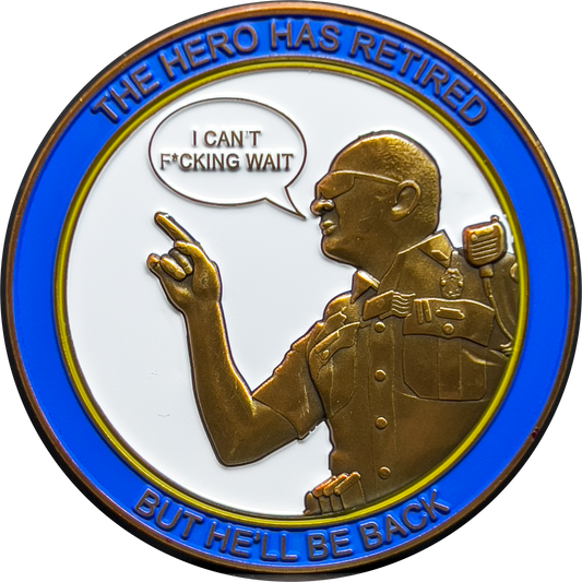GL10-002 Trooper Matthew Spina Retired CSP Version 7 Challenge Coin Connecticut State Police CT