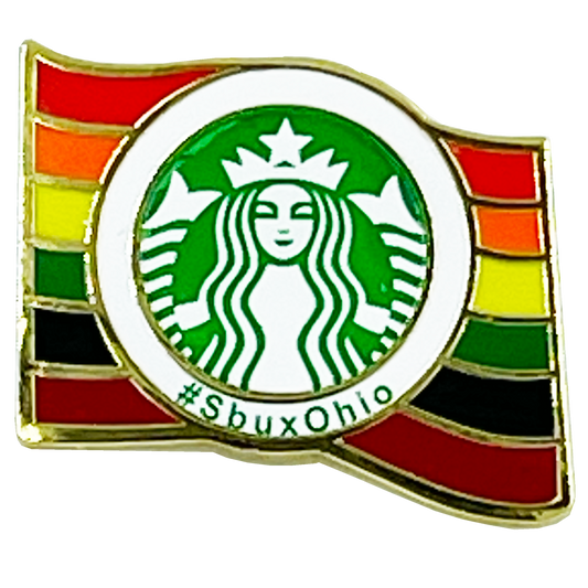 BL11-019 Starbucks LGBTQ+ Rainbow Flag Pride Parade Pin #SbuxOhio