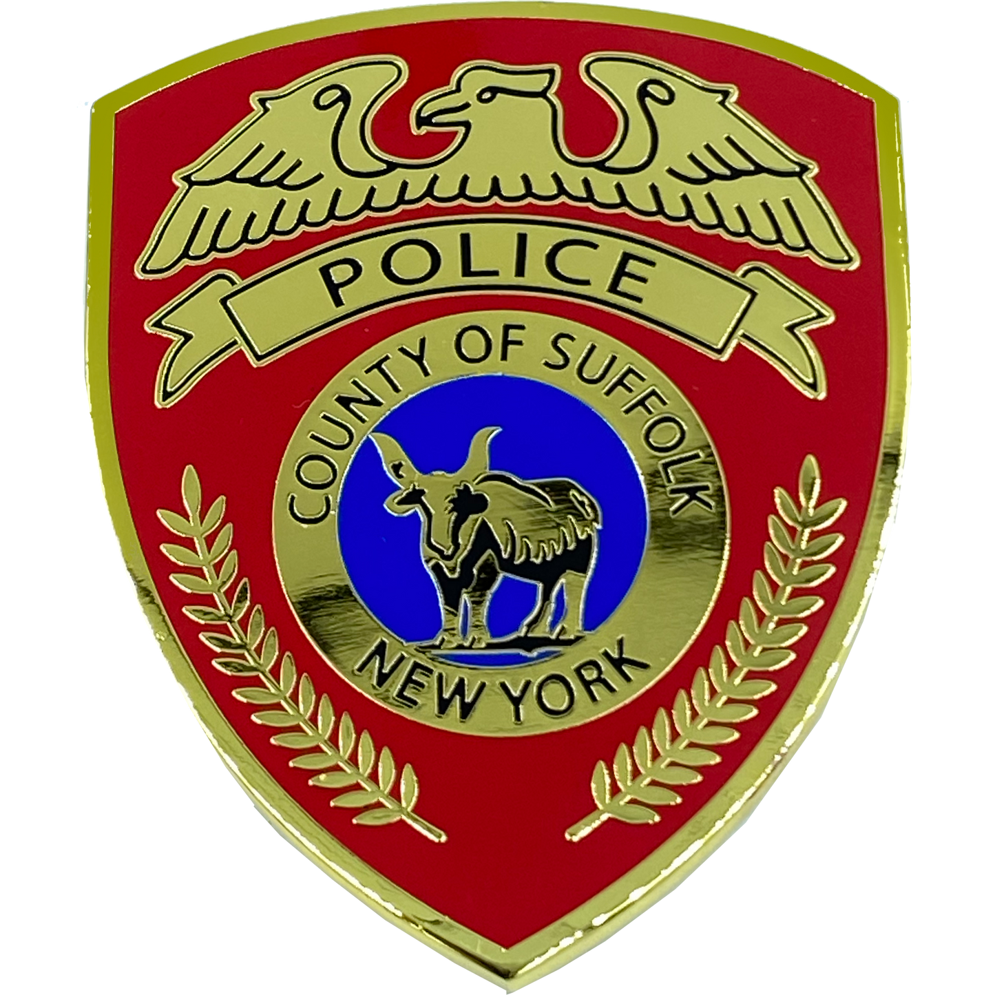 DL10-09 LI Suffolk County Police Department Long island Dept. Challenge Coin thin blue line SCPD