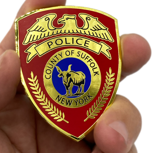DL10-09 LI Suffolk County Police Department Long island Dept. Challenge Coin thin blue line SCPD