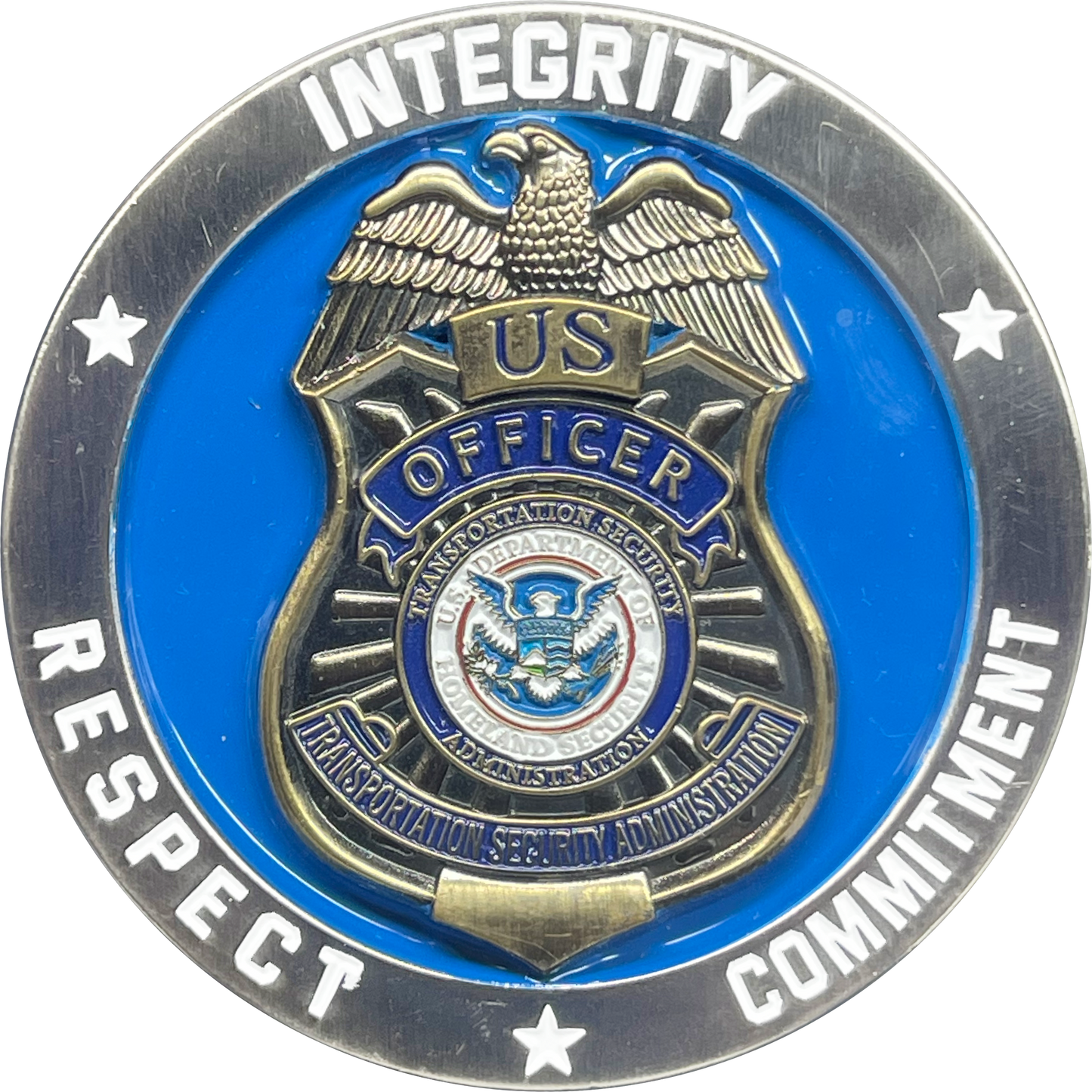BL15-008 TSA Officer Challenge Coin Transportation Security Administration Screener