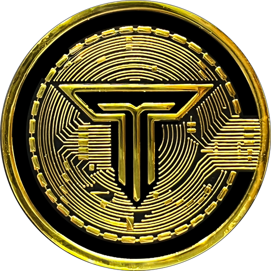 GL2-007 Elon Musk inspired parody Tesla Coin Crypto Challenge Coin SpaceX collectible