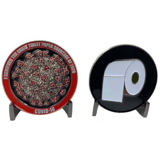 CL-CC I Survived The Great Toilet Paper Shortage of 2020 Challenge Coin