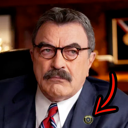 BL9-017 NYPD Commissioner Lapel Pin as seen on Blue Bloods real 24KT Gold and Silver Plated