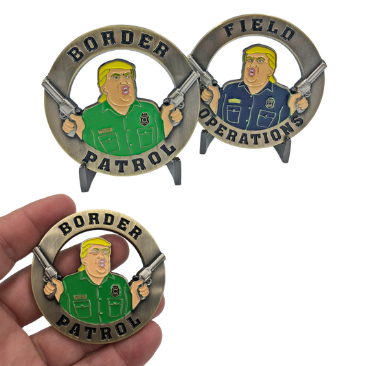 GG-007 Donald Trump CBP Officer and Border Patrol Agent Challenge Coin POTUS MAGA