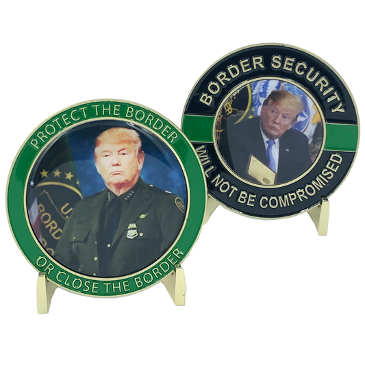 K-011 Trump Border Patrol Challenge Coin CBP