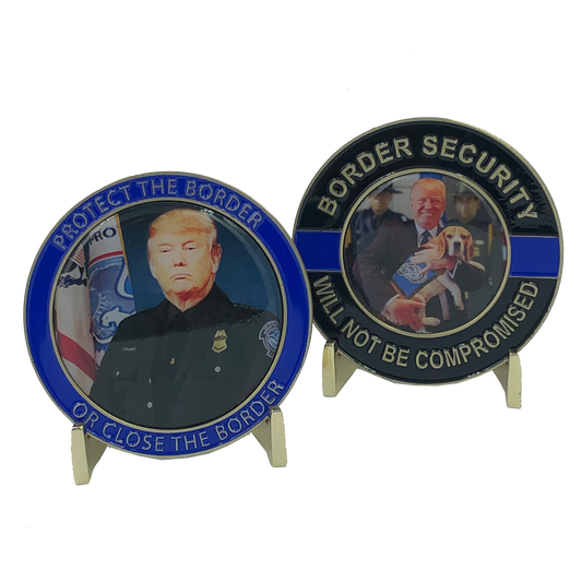 J-017 Trump Field Operations Challenge Coin CBP Officer Field Ops