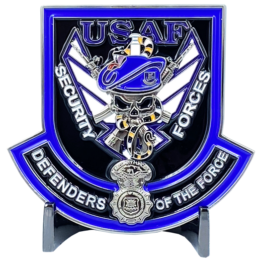 DL2-17 U.S. Air Force Security Forces Police USAF Police SP Defensor Fortis Challenge Coin