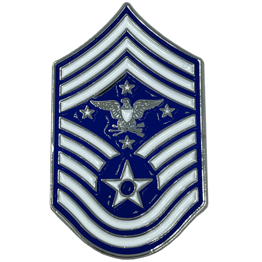 DL10-16 Senior Enlisted Advisor to the Chairman of the Joint Chiefs of Staff Air Force Senior Enlisted Advisor Chief Master Sergeant Rank (Eagle Looking Left) USAF Pin rank