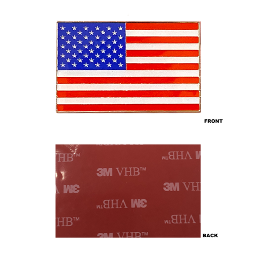 DL9-08 American Flag Car Truck Vehicle Emblem high-end metal decal with 3M US USA Red White Blue