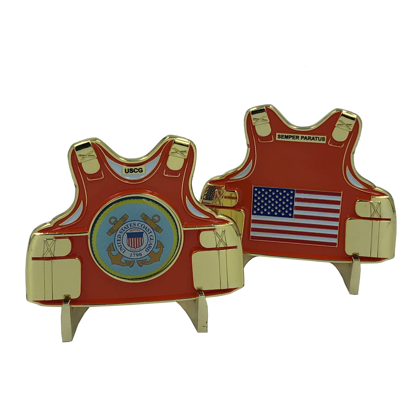 H-017 USCG Coast Guard Body Armor Challenge Coin