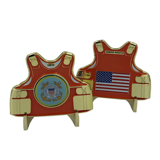 H-017 USCG Coast Guard Body Armor Challenge Coin