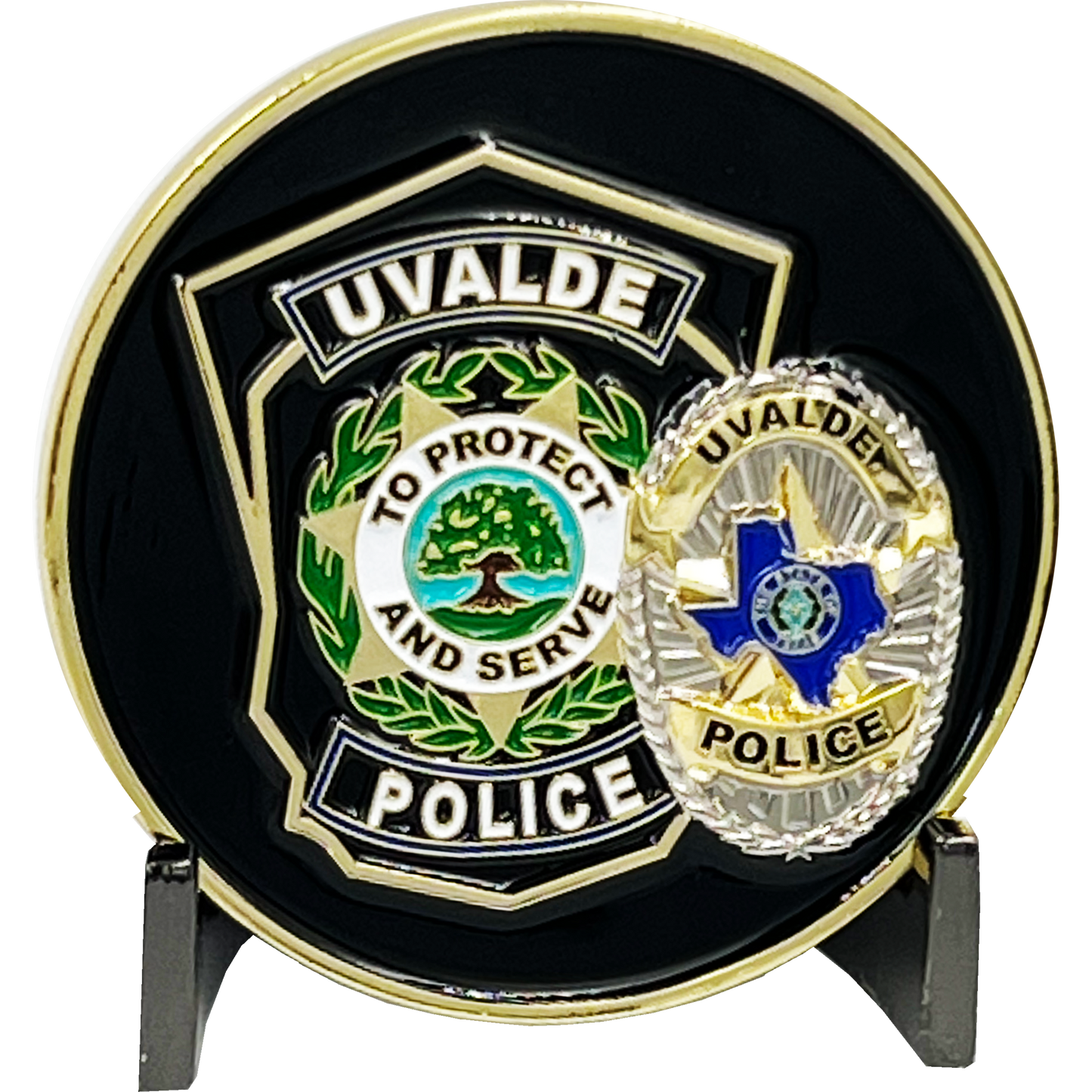 EL13-020 Uvalde TX Police Department Sorry We're Closed Challenge Coin Border Patrol Texas