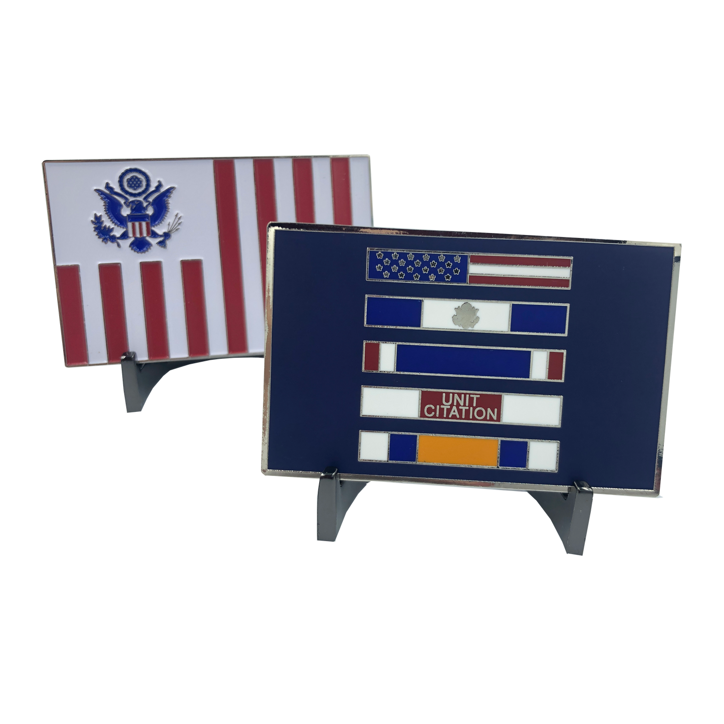 JJ-013 CBP Unit Citations Commendation Bars Blue Eagle Customs Flag Challenge Coin